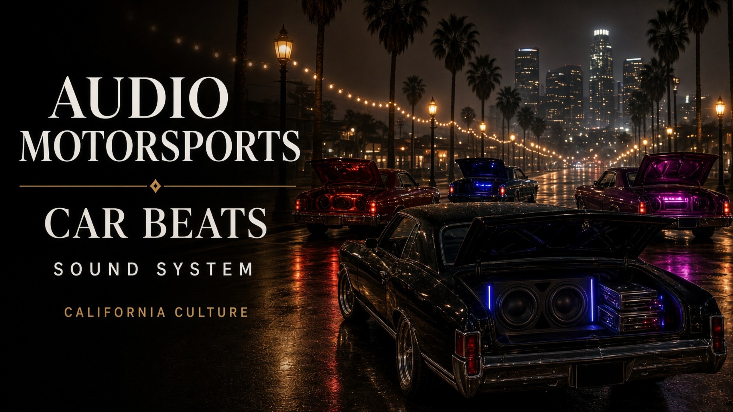 Car stereo install — trunk open