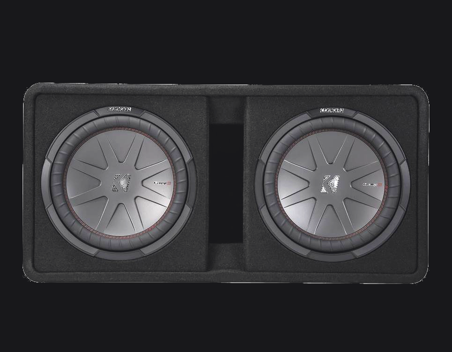 Kicker dual 12 ported loud enclosure