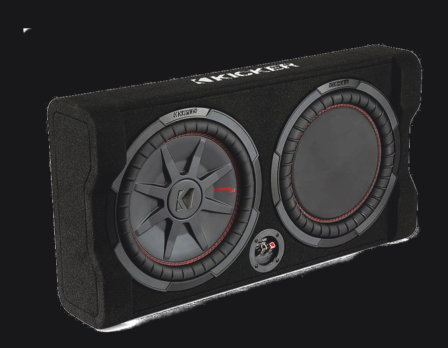 Kicker thin dual 12 truck enclosure